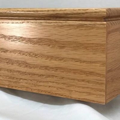 Solid Oak Pet Cremation Urn