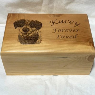 Large Pet Cremation Pet Urn, Photo Urn, Pet Memorial Photo Urn