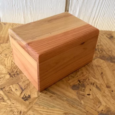 Small Wood Pet Cremation Urn