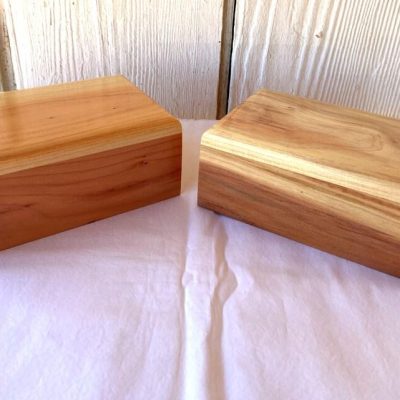 2 Medium Wood Pet Cremation Urns. Pet Urn, Wooden Cremation Urn
