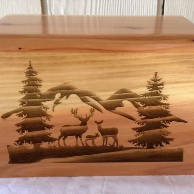 Redwood Cremation Urn Large Pet or Adult Human
